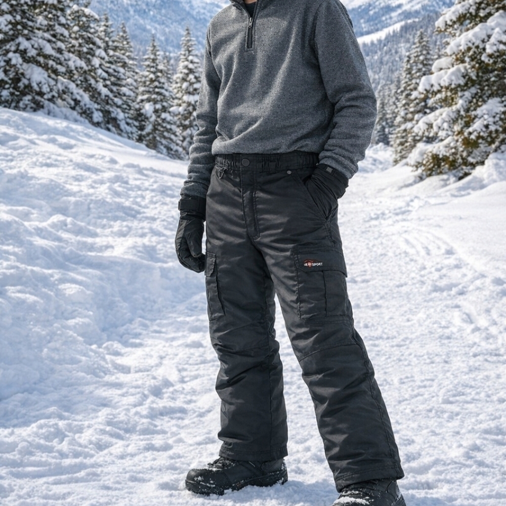 Men's Black Snow Pants